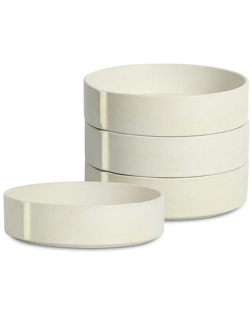 Bao 4pc Pasta Bowl Set - Beige, Stoneware image