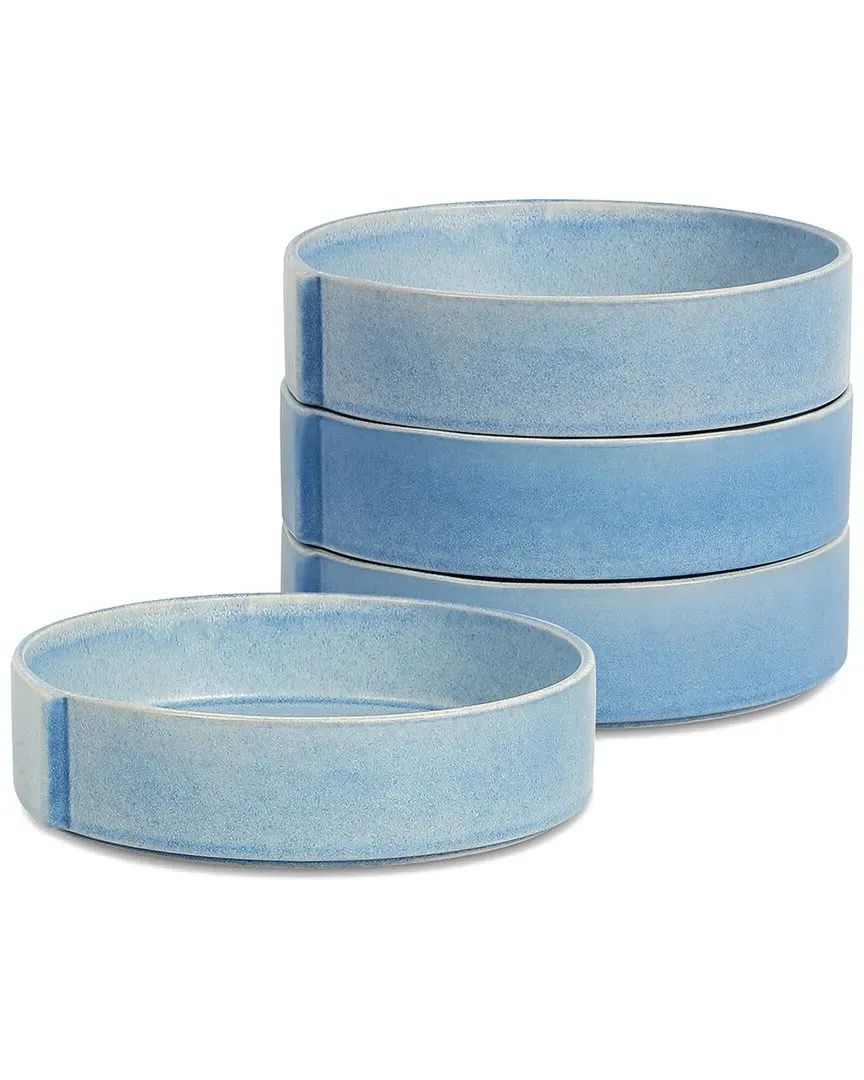 Bao 4pc Pasta Bowl Set - Blue, Stoneware
