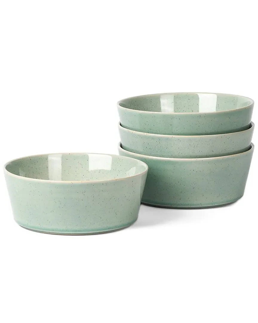 Claire 4-Piece Bowl Set - Green, Stoneware image