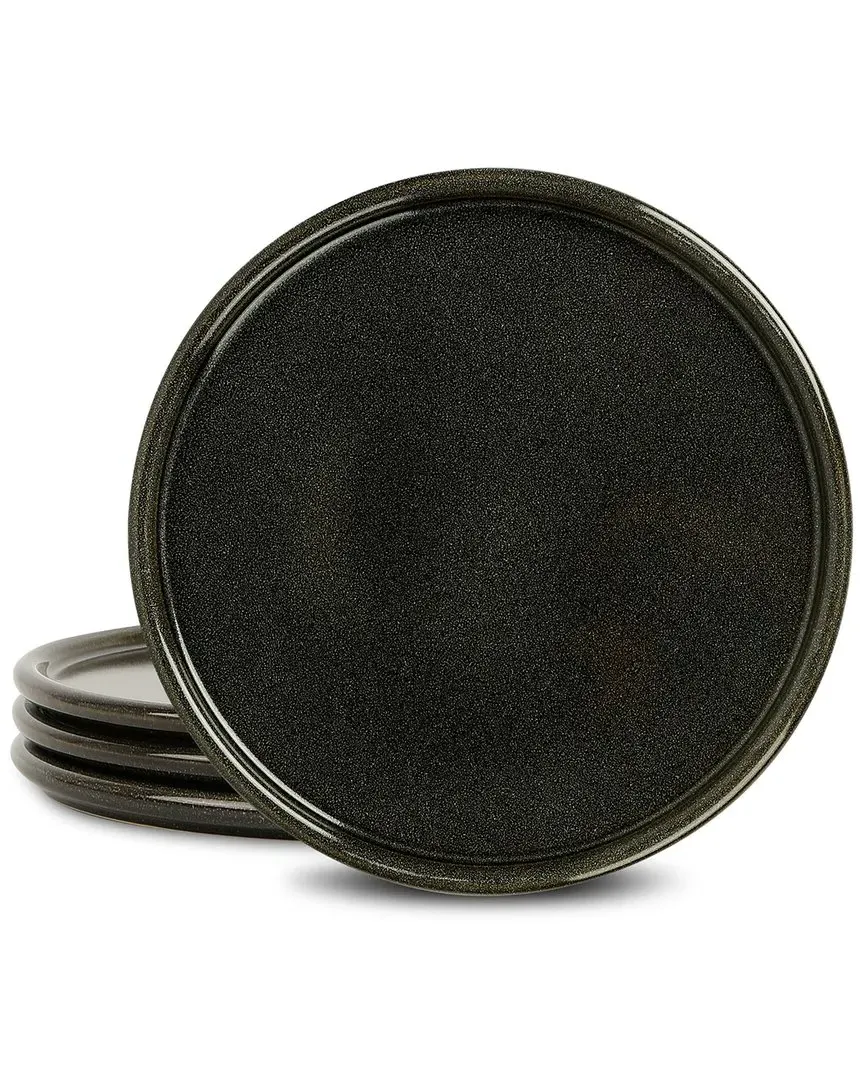 Eden 4pc Dinner Plate Set - Grey, Stoneware