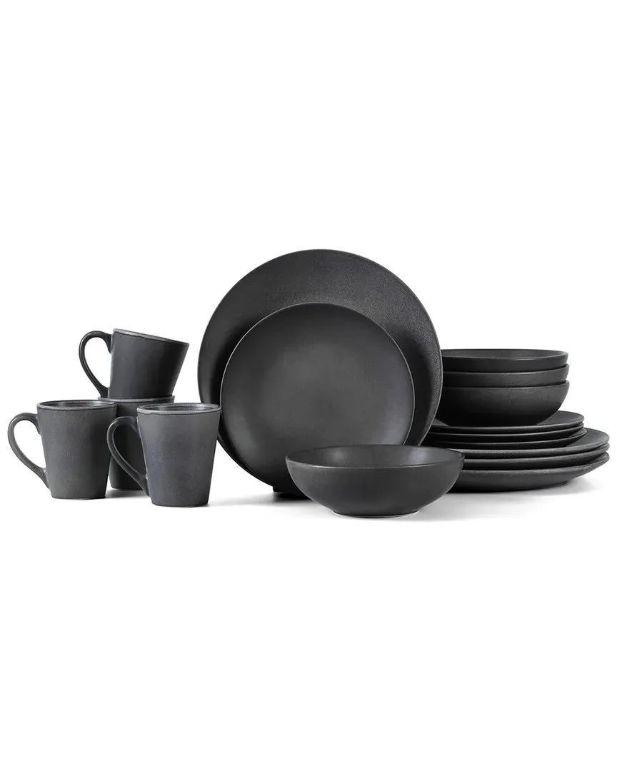 Grao 16pc Stoneware Dinnerware Set - Grey