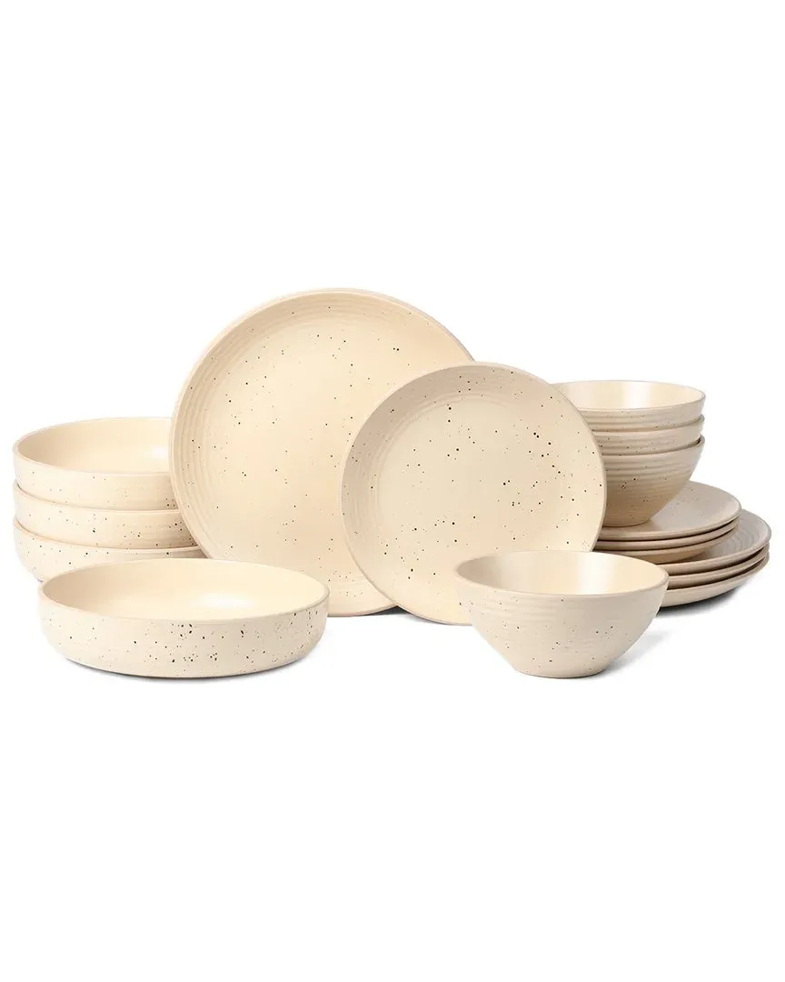 Lauren 16-Piece Dinnerware Set - Beige, Stoneware image