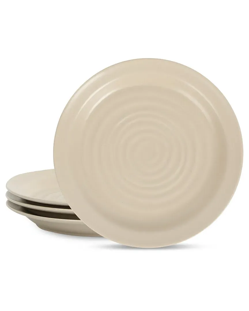 Orbit 4pc Stoneware Salad Plate Set - Beige image