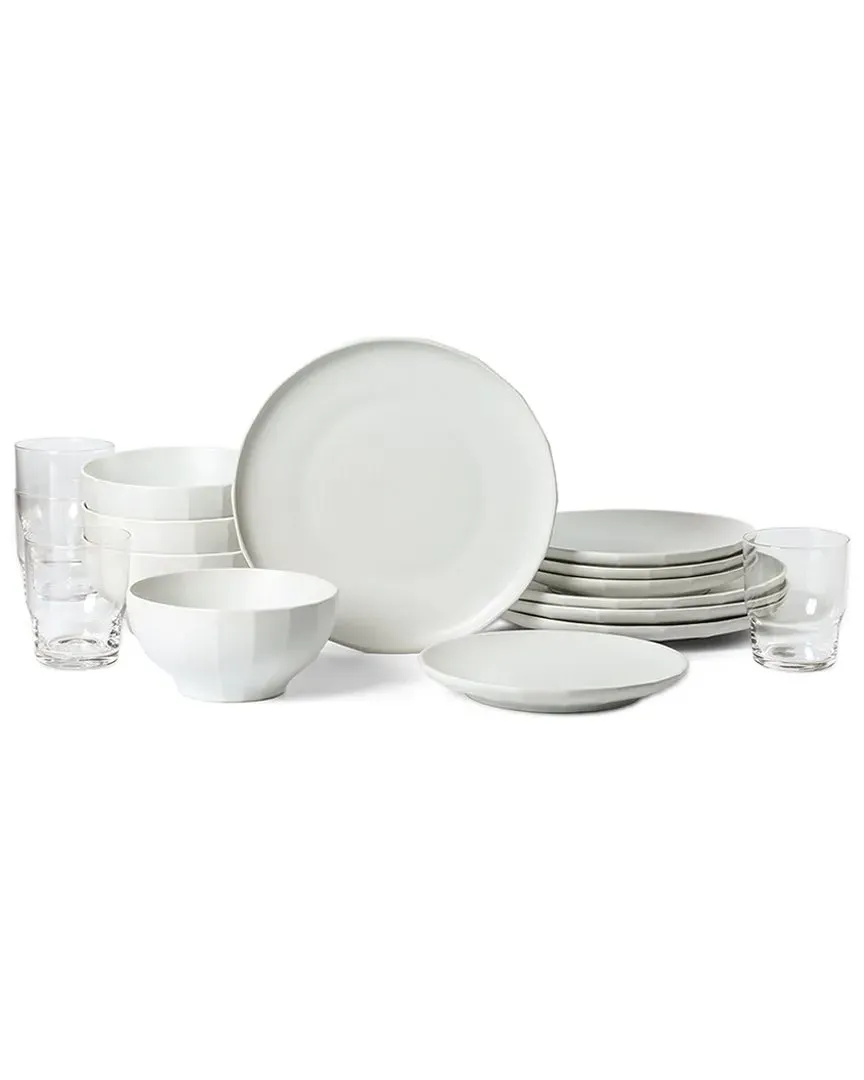 Rio 16-Piece Dinnerware Set - Beige, Stoneware image
