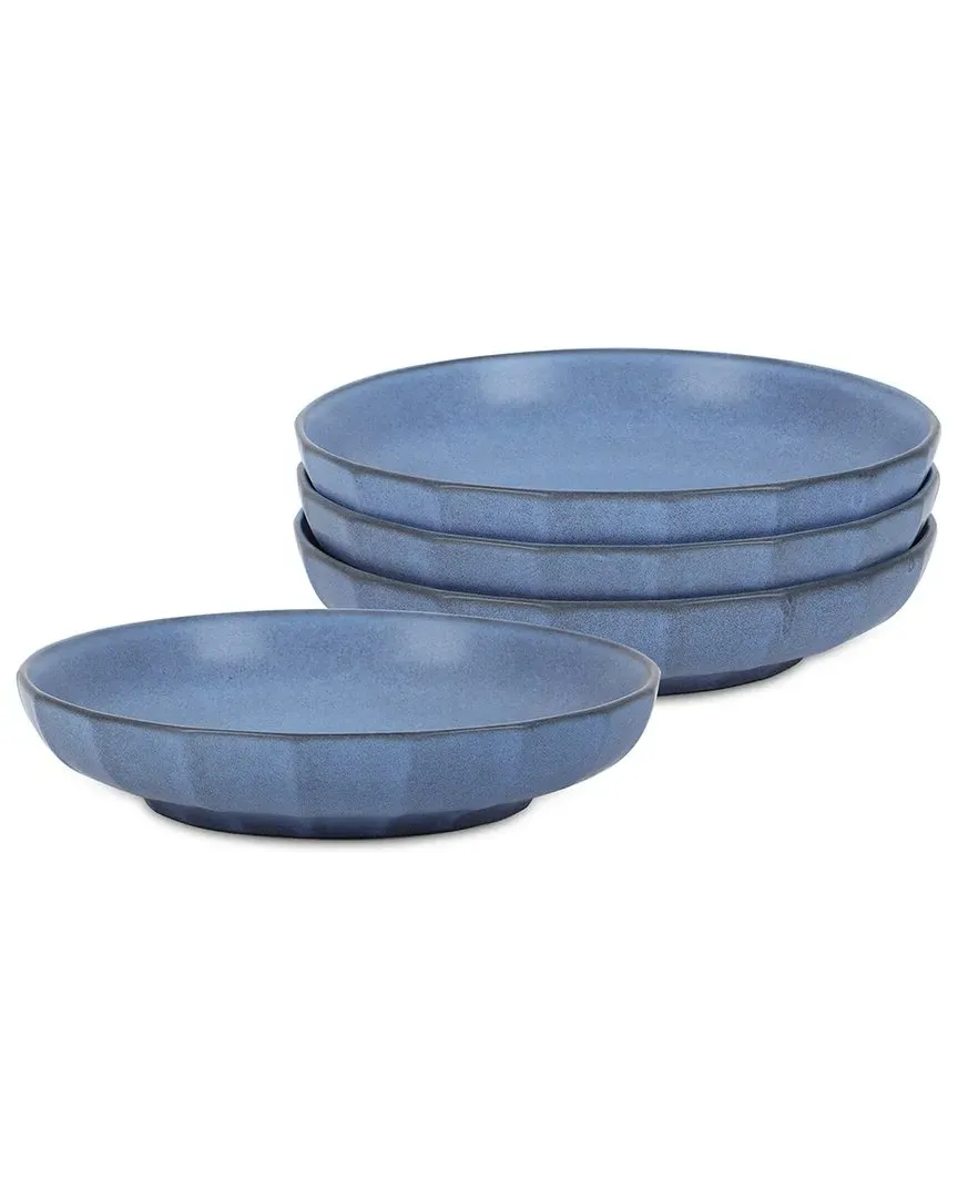 Rio 4pc Pasta Bowl Set - Blue, Stoneware