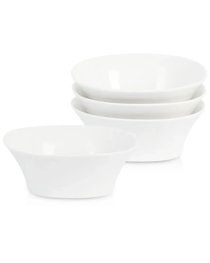 Stone Lain Quadro Square Bowl Set - White, Porcelain image