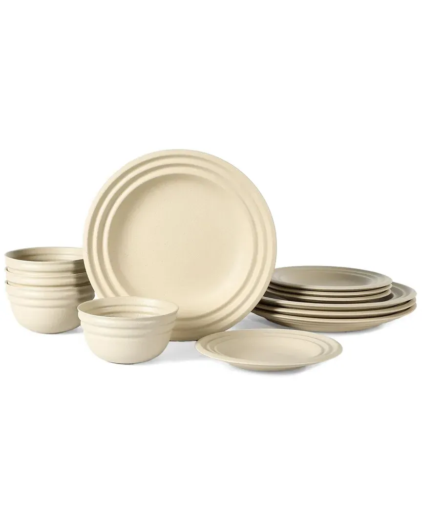 Zen 12pc Dinnerware Set - Beige, Stoneware