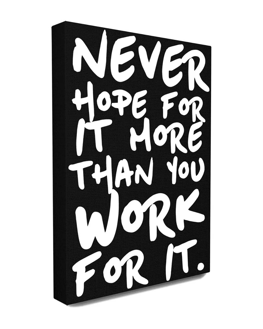 lulusimon STUDIO Canvas Wall Art - Never Hope Quote image