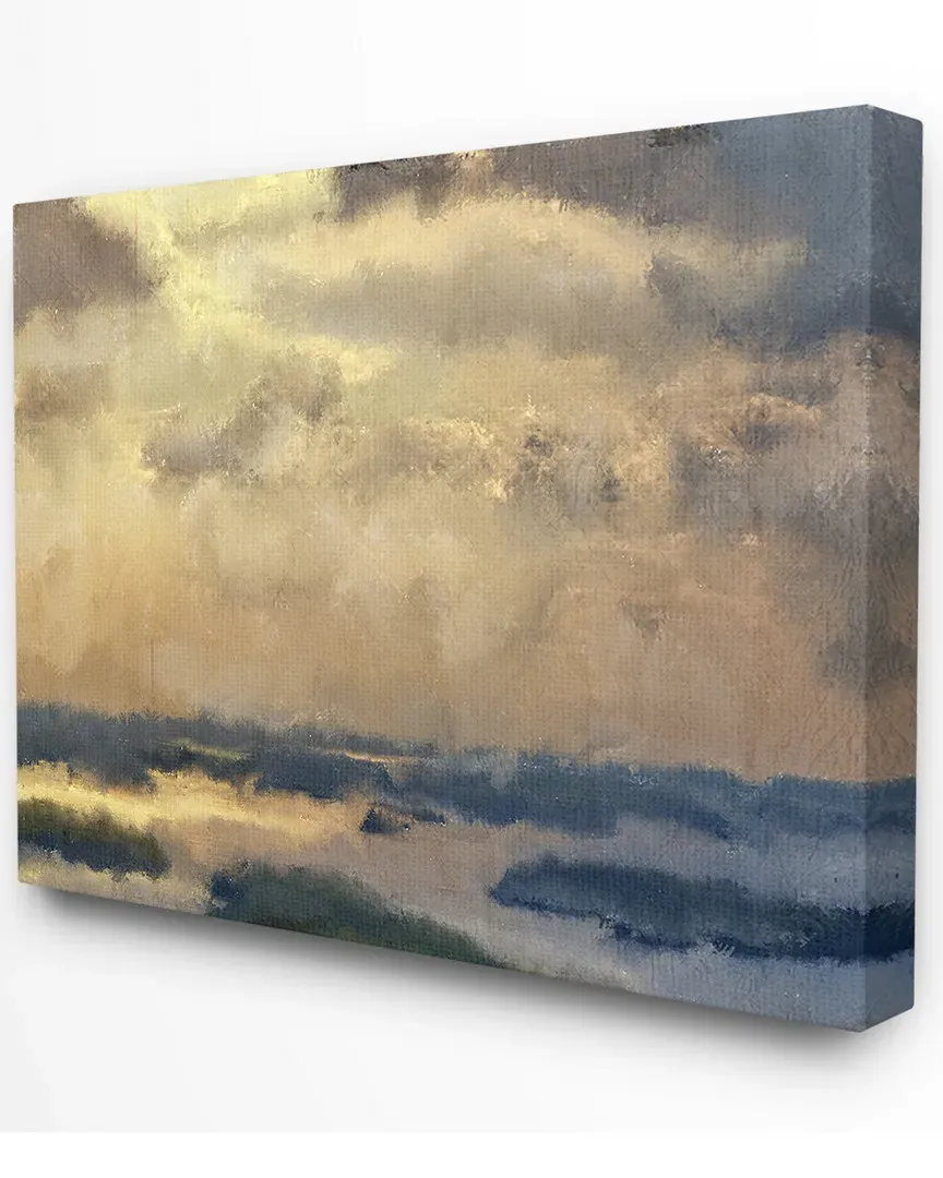 Painted Neutral Morning Sky Abstract Canvas Art