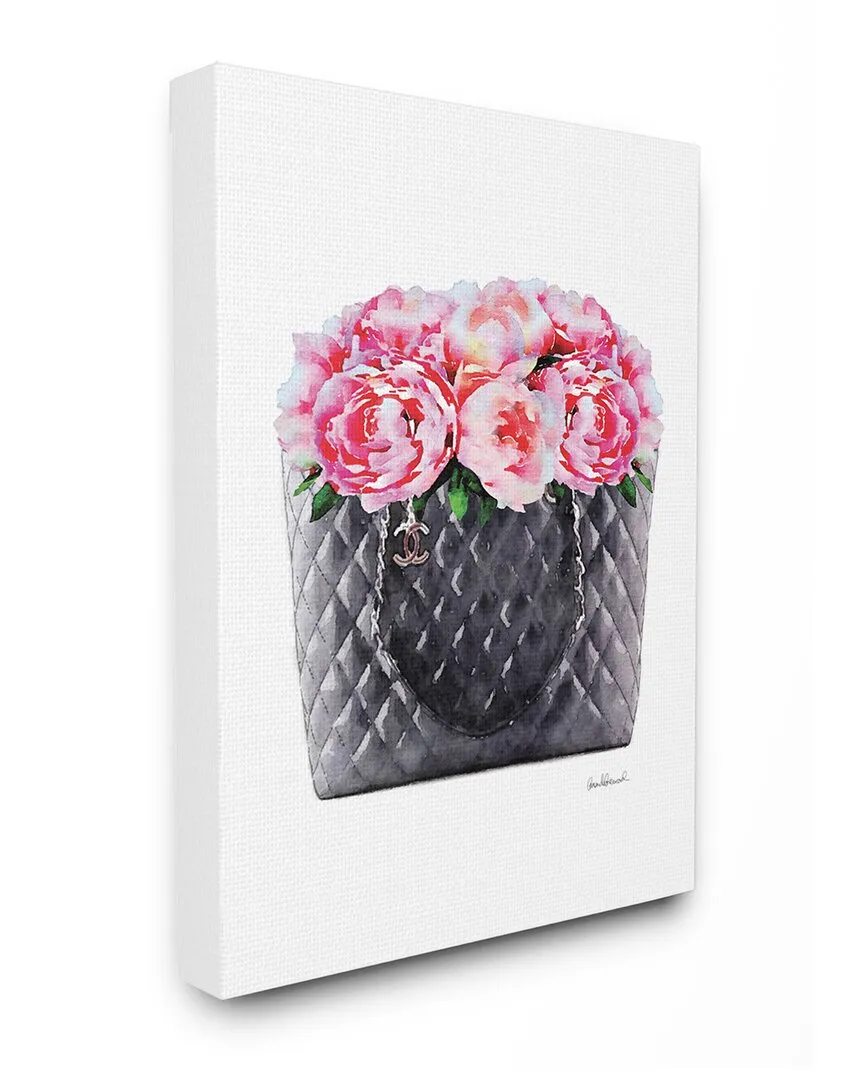 Pink Flower Purse Wall Art By Amanda Greenwood