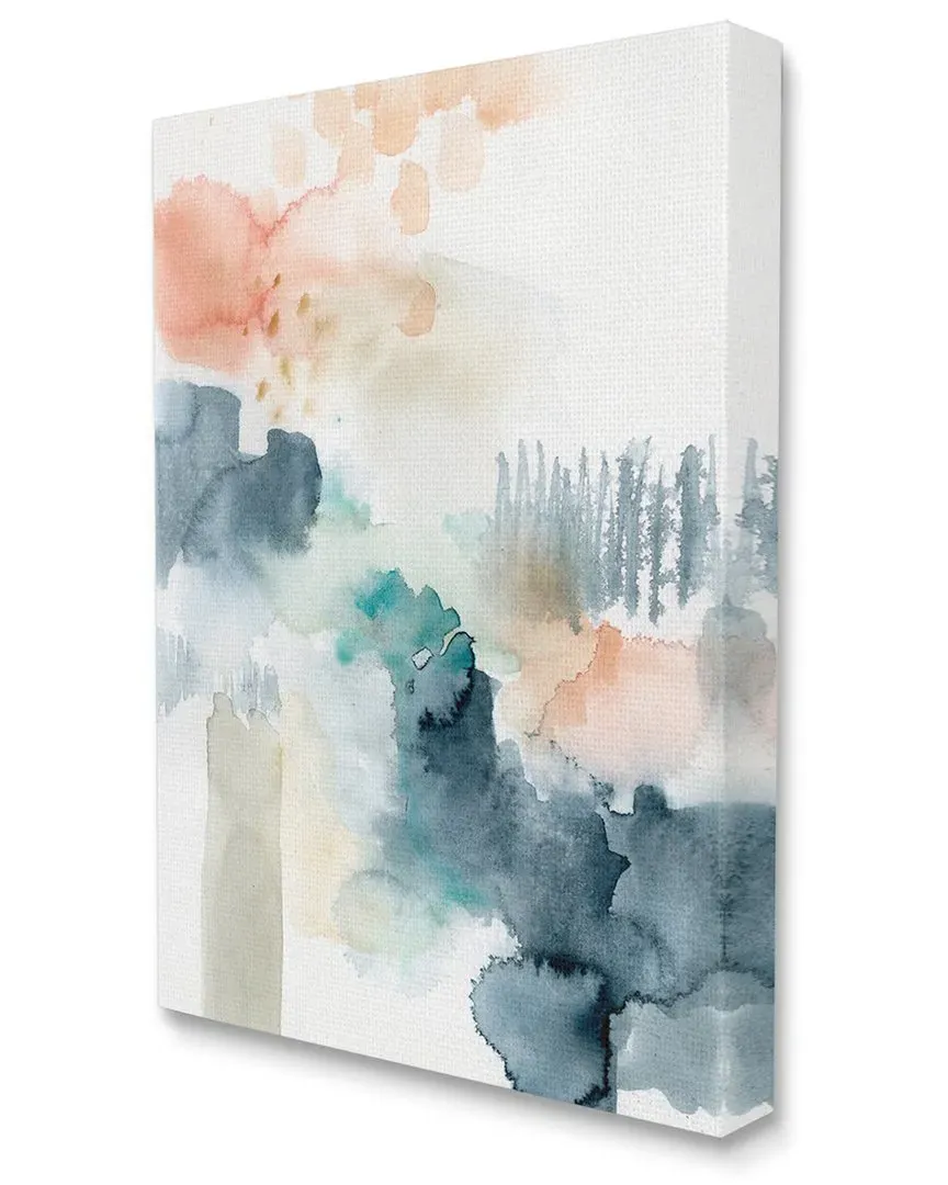 Spring Forest Veil Canvas Wall Art by Victoria Barnes - Blue