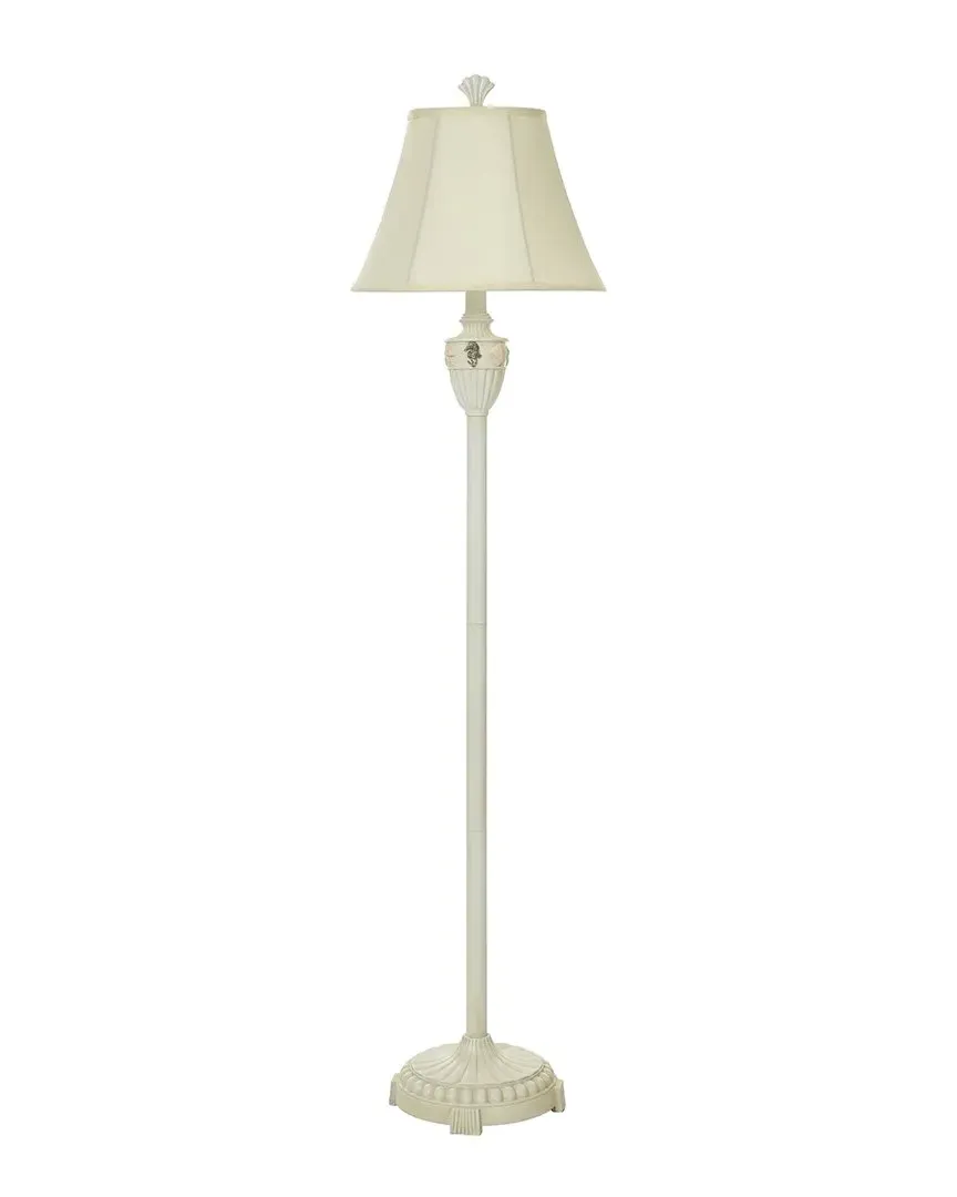 61in Seashell Motif Floor Lamp - Cream image