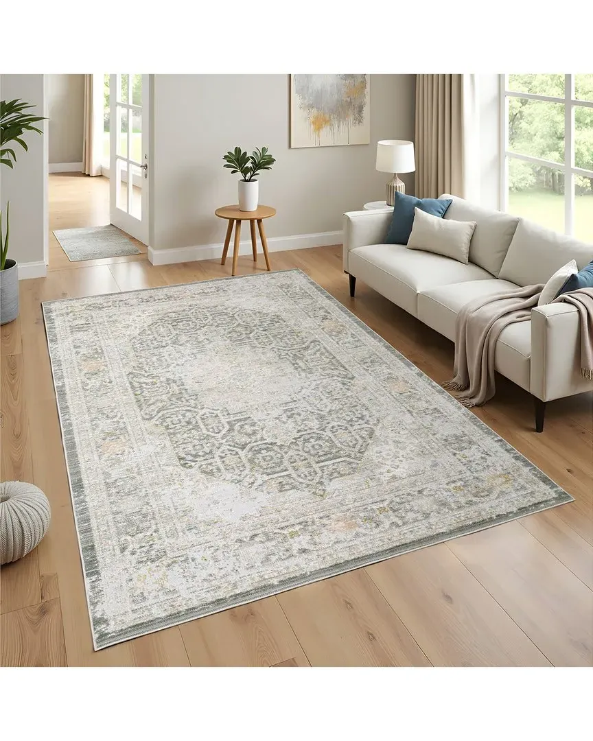 Candler Medallion Rug - Grey