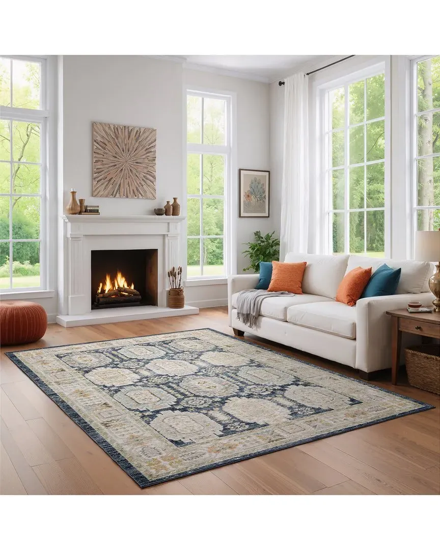 Candler Oriental Rug - Blue
