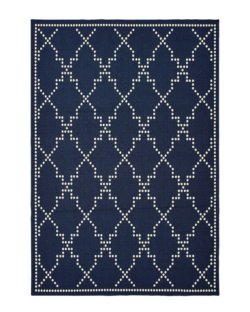 Madison Indoor/Outdoor Rug - Navy, Polypropylene