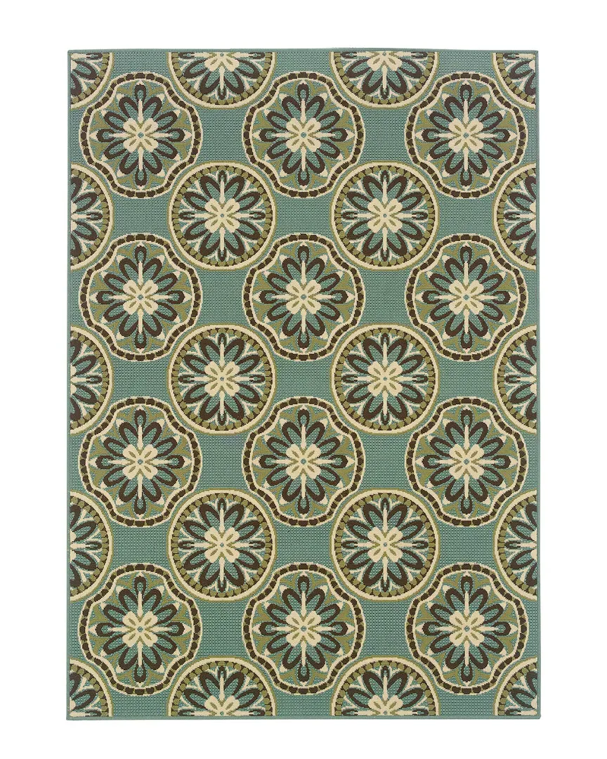 Portiva Indoor/Outdoor Rug - Blue, Polypropylene