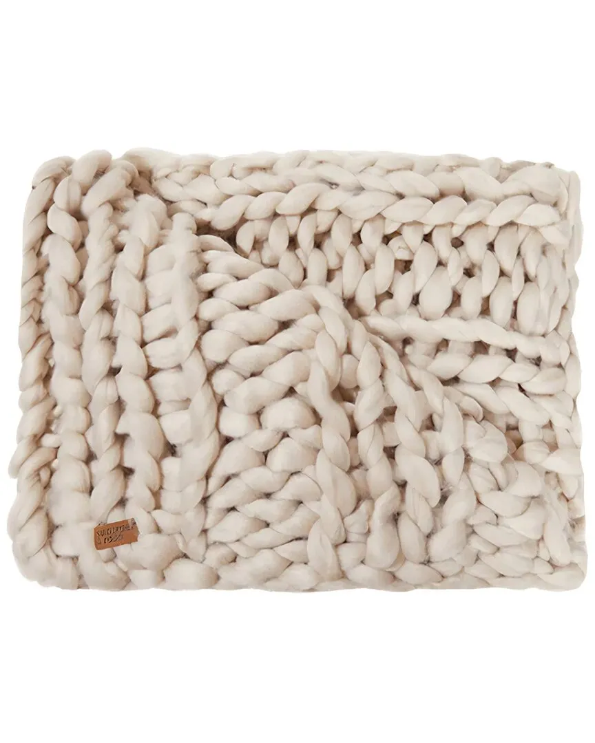 Mia Mink Knitted Throw - Mink