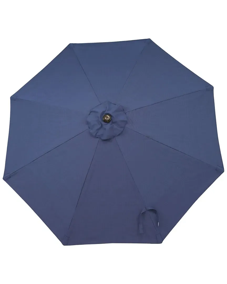 9ft Fade Resistant Patio Umbrella with Auto Tilt - Blue
