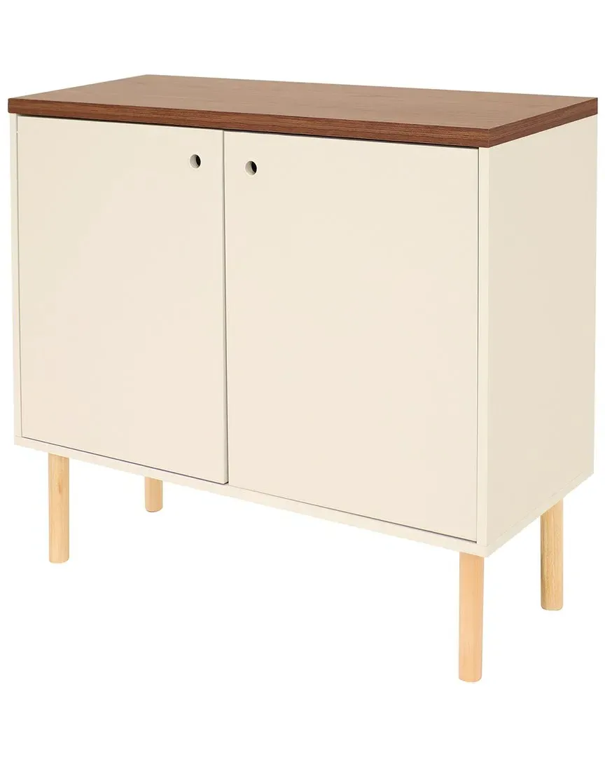 Accent Cabinet with Storage - White, Eucalyptus