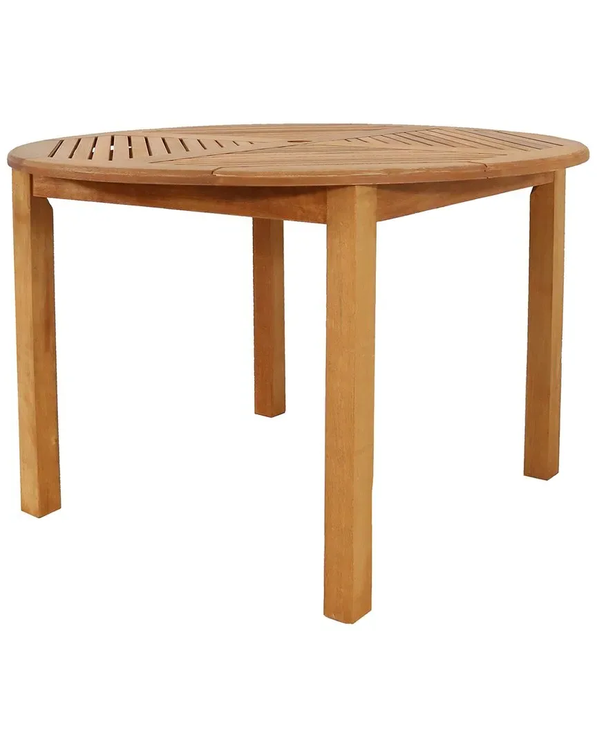 Rectangular Outdoor Dining Table - Brown, Meranti Wood