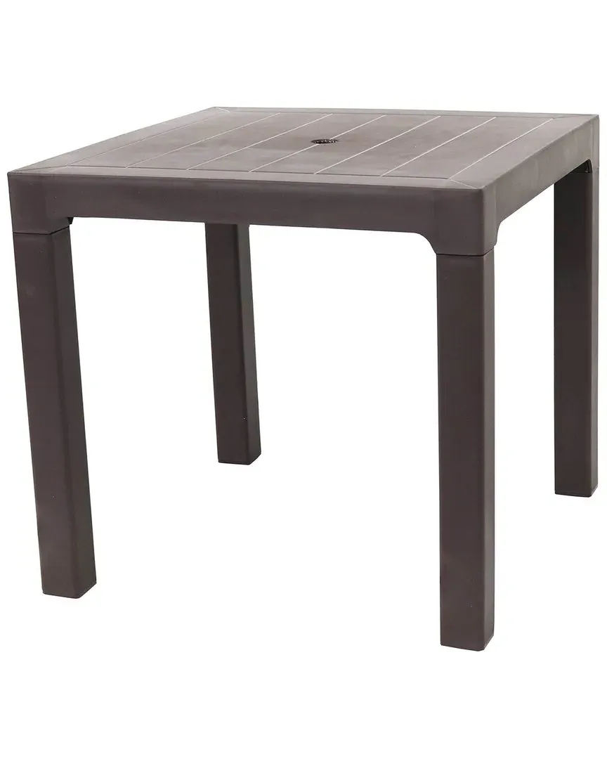 Square Outdoor Dining Table - Brown, Polypropylene image