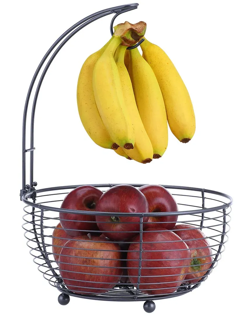 Tabletop Wire Basket with Hanger - Silver, Steel image