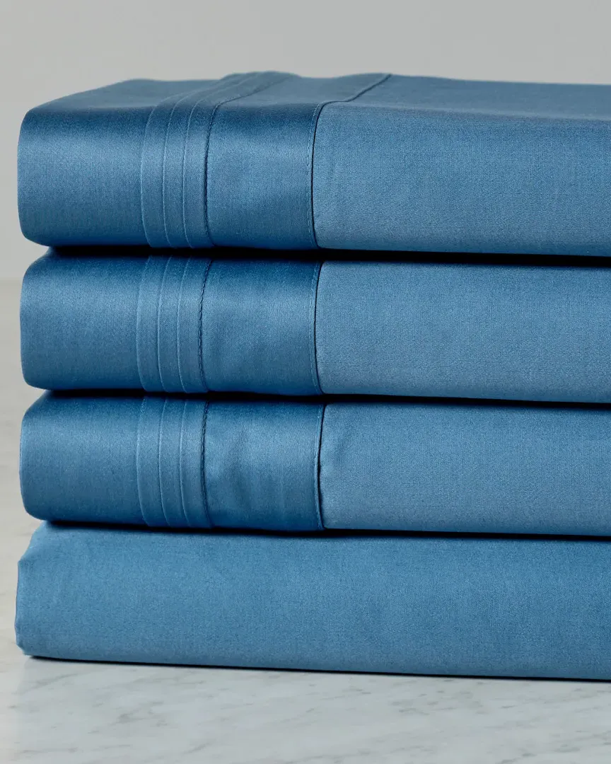 1000 Thread Count Sheet Set with Deep Pockets - Blue, Egyptian Cotton