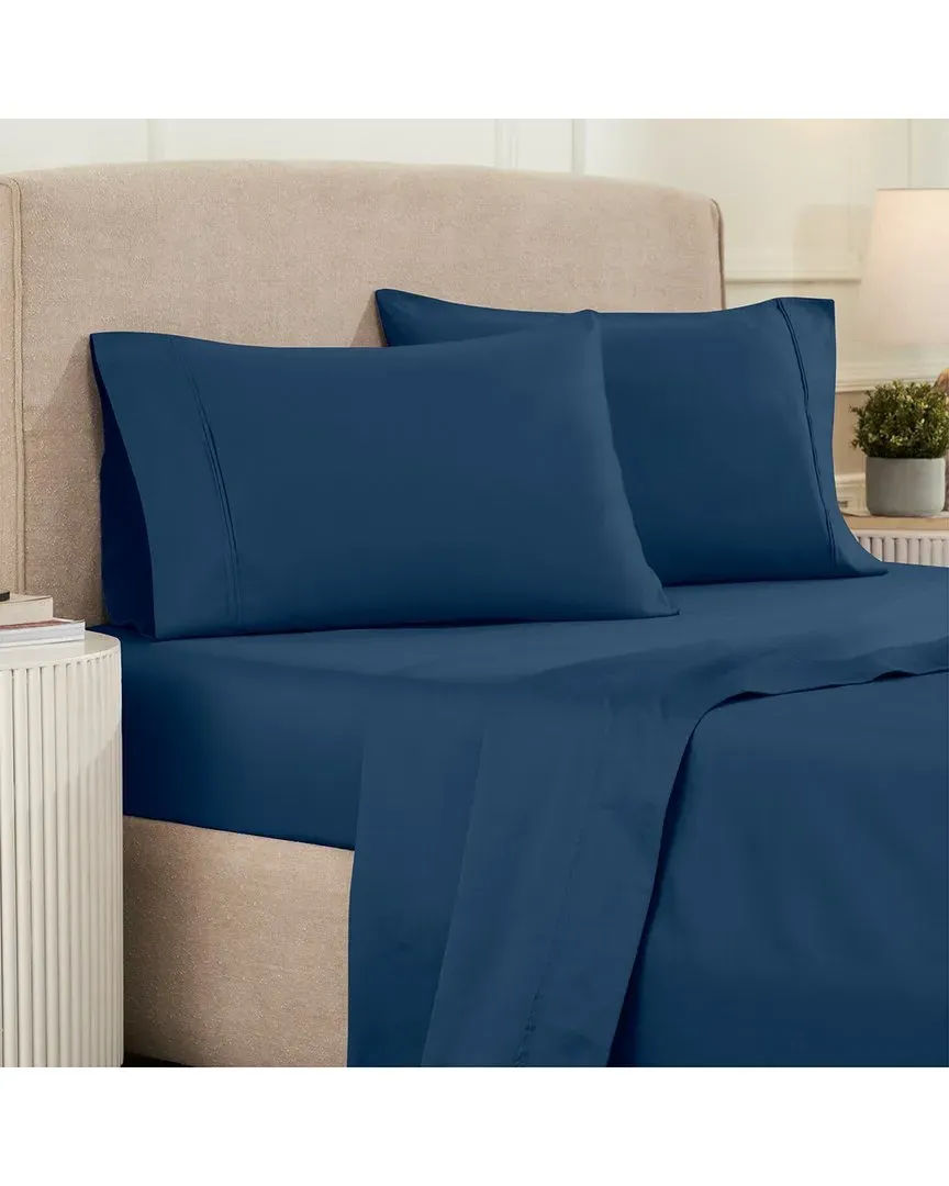1000TC Egyptian Cotton Sheet Set - Navy Blue image