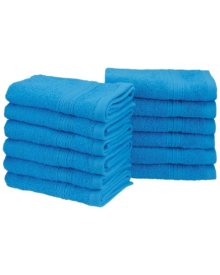 12pc Face Towel Set - Aster Blue, Cotton