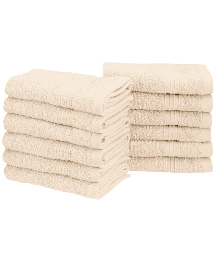 12pc Face Towel Set - Ivory, Cotton