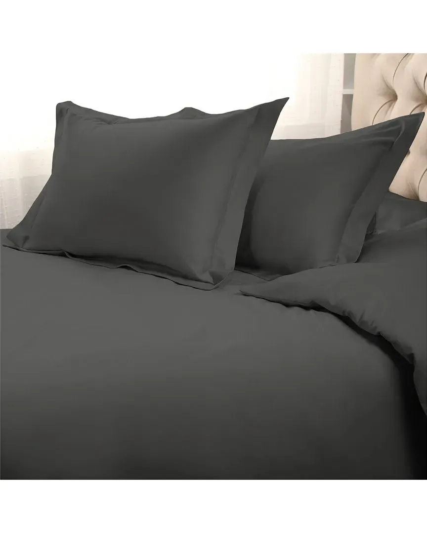 1500 Thread Count Duvet Cover Set - Grey, Egyptian Cotton
