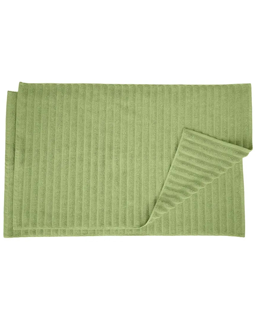 2pc Cotton Bath Mat Set - Terrace Green