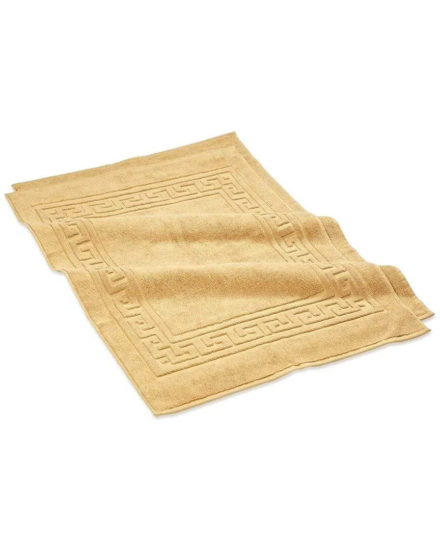 2pc Ultra-Soft Cotton Bath Mat Set - Gold