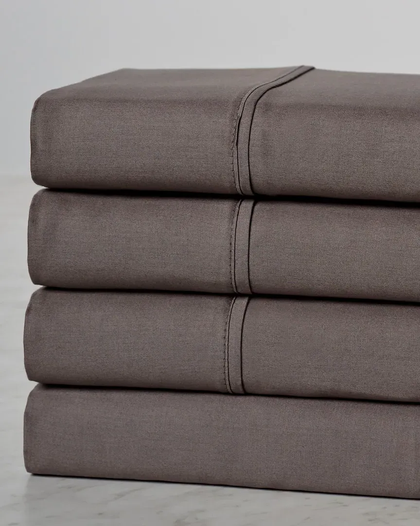 300 Thread Count Deep Pocket Sheet Set - Grey, Egyptian Cotton