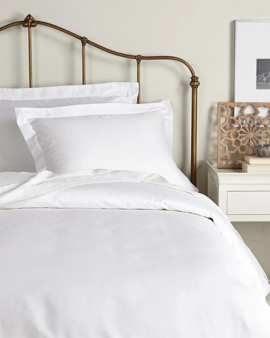 300 Thread Count Duvet Cover Set - White, Egyptian Cotton image