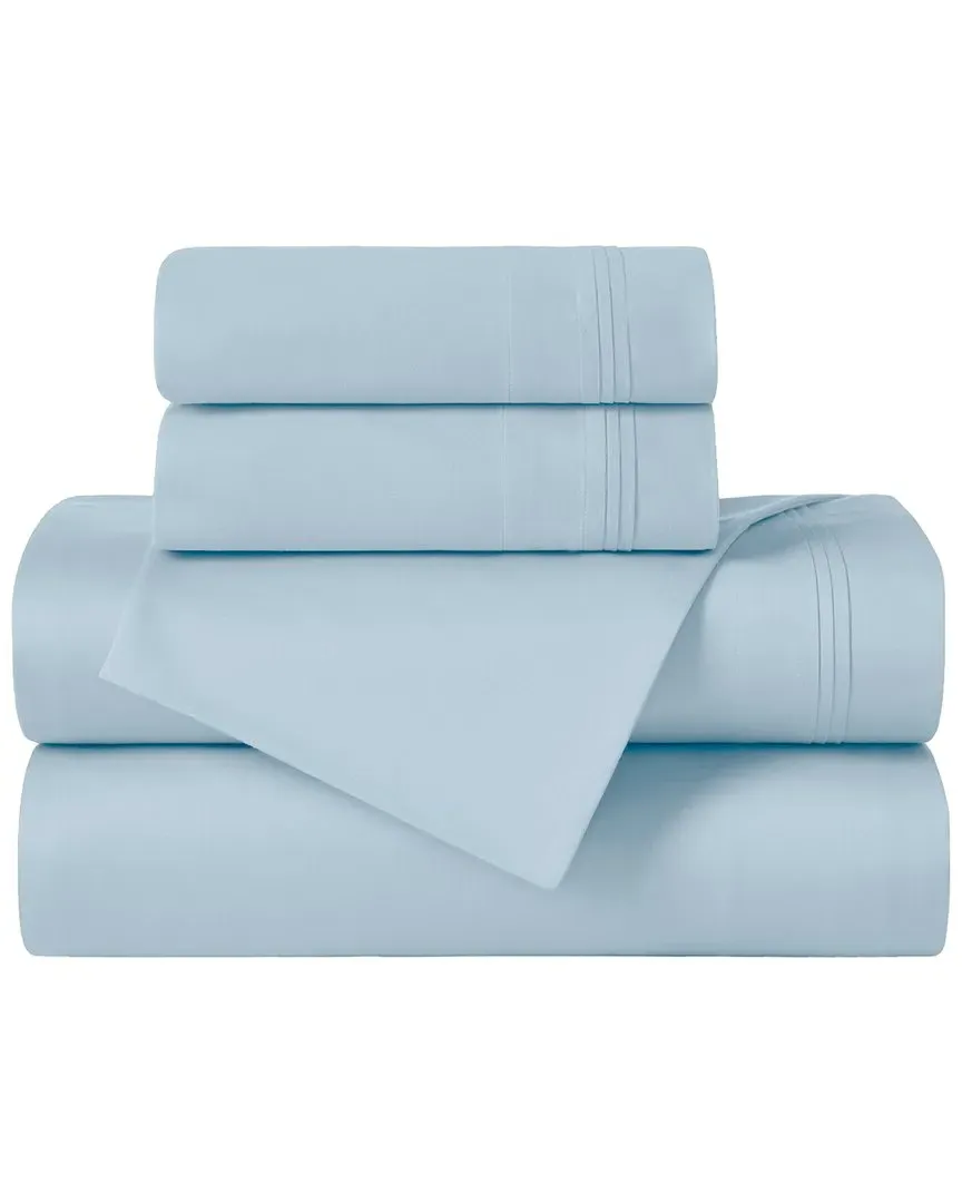 650 Thread Count Deep Pocket Sheet Set - Baby Blue, Egyptian Cotton