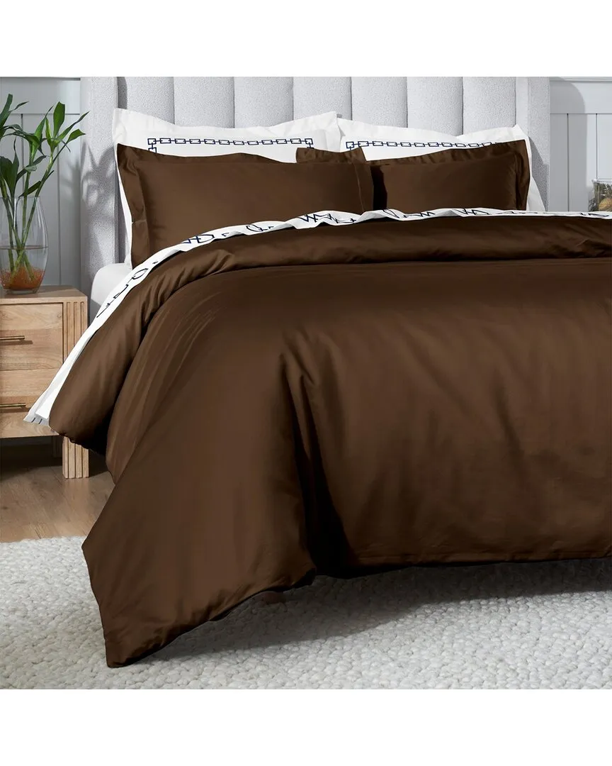 650 Thread Count Duvet Cover Set - Chocolate, Egyptian Cotton
