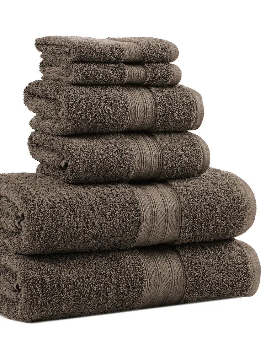 6pc Towel Set - Grey, Cotton