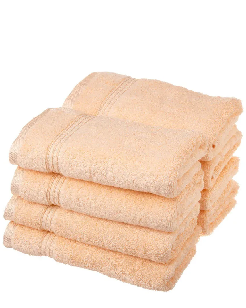 8pc Hand Towel Set - Peach, Egyptian Cotton