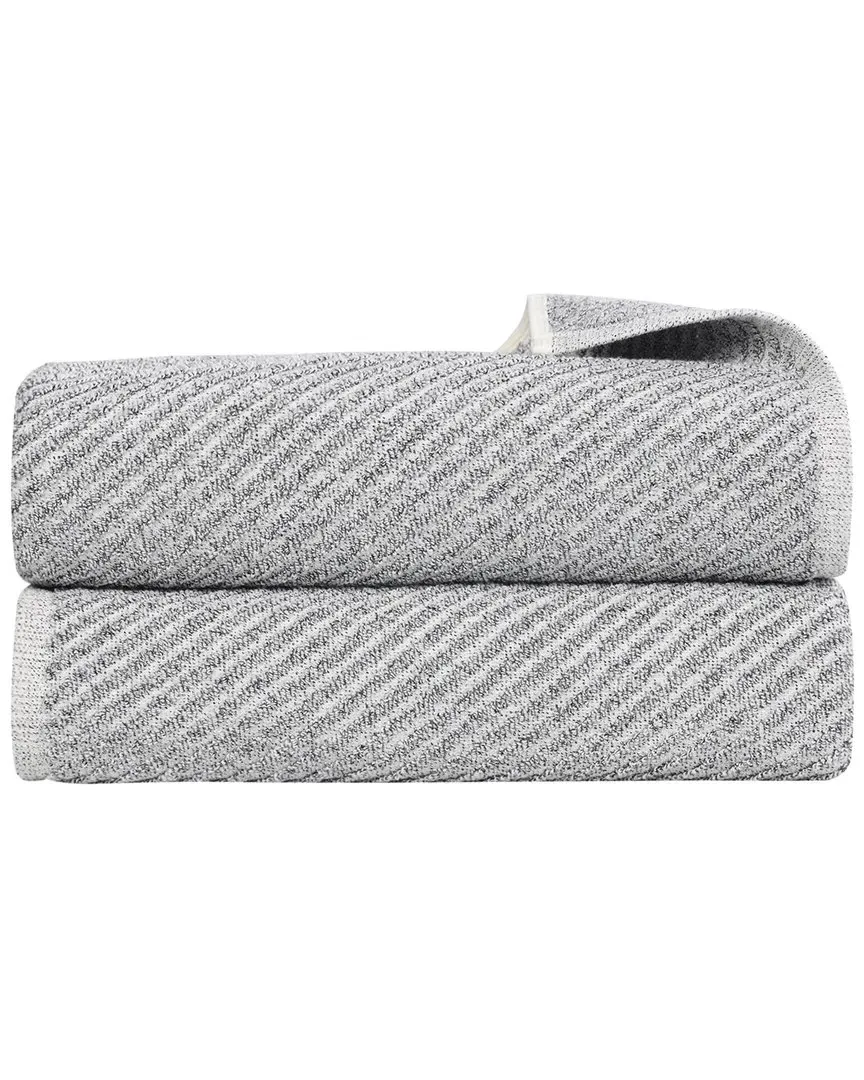 Amelia Bath Sheets Set of 2 - Charcoal, Cotton Viscose