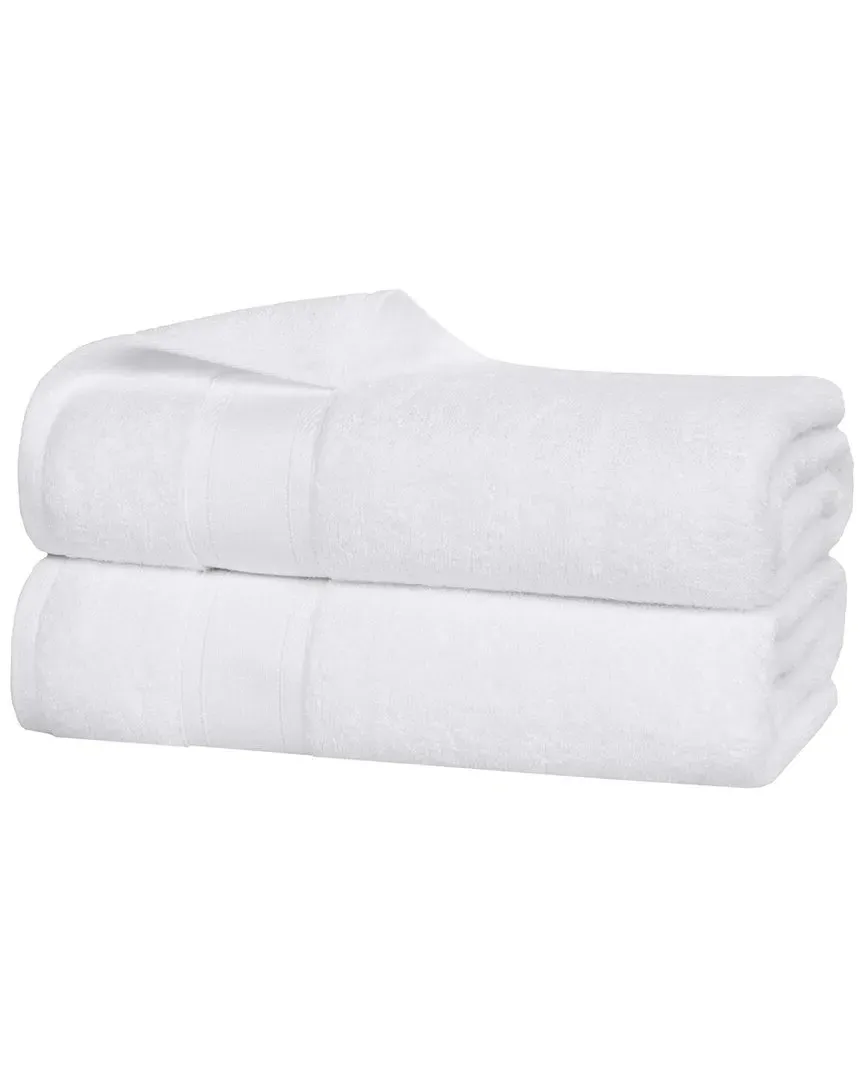 Belmont Zero Twist Bath Sheet Set - White, Cotton