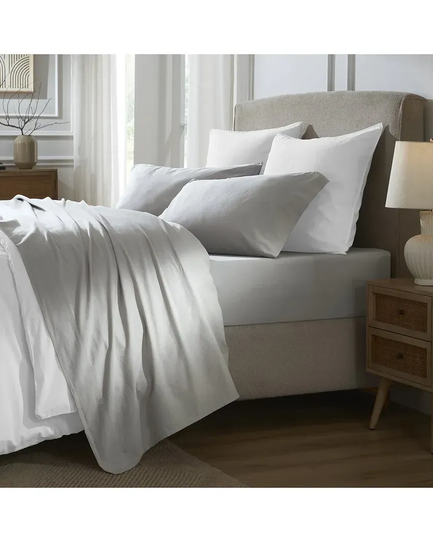 Carmen Deep Pocket Percale Sheet Set - Silver image