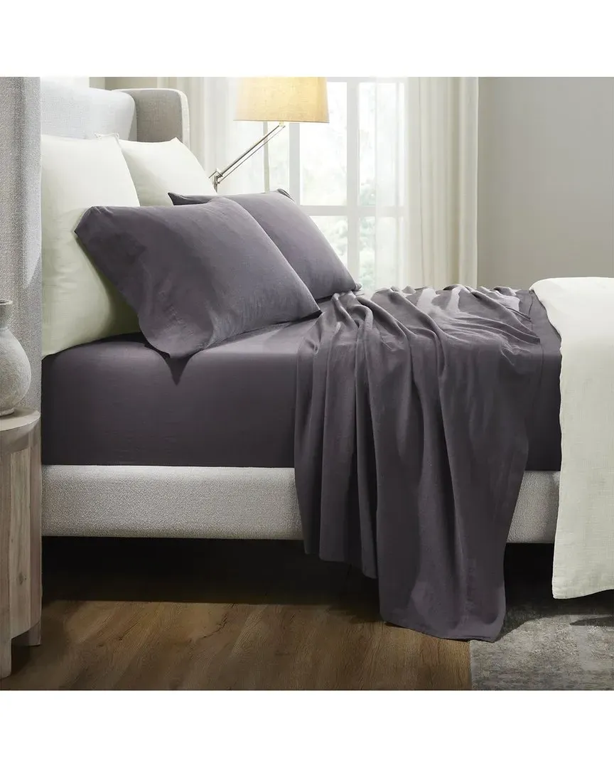 Chloe Deep Pocket Percale Sheet Set - Plum, Cotton