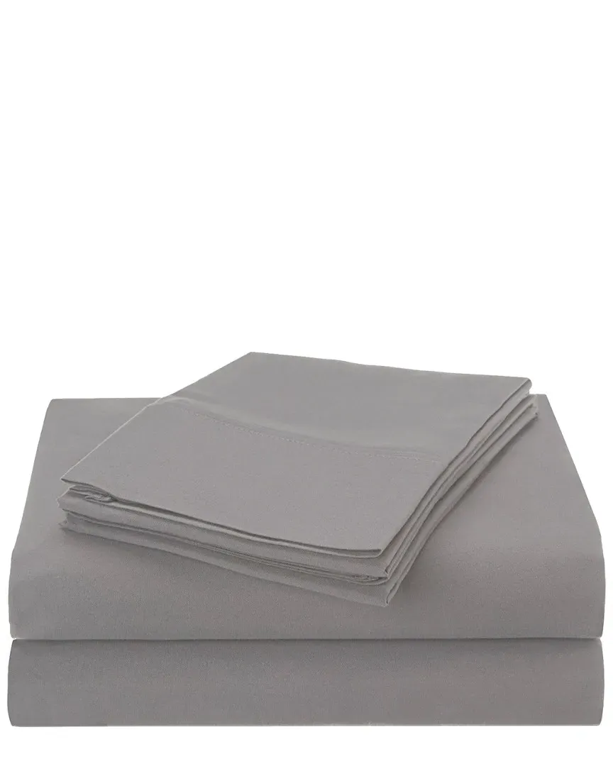 Deep Pocket Sateen Weave Microfiber Sheet Set - Silver image