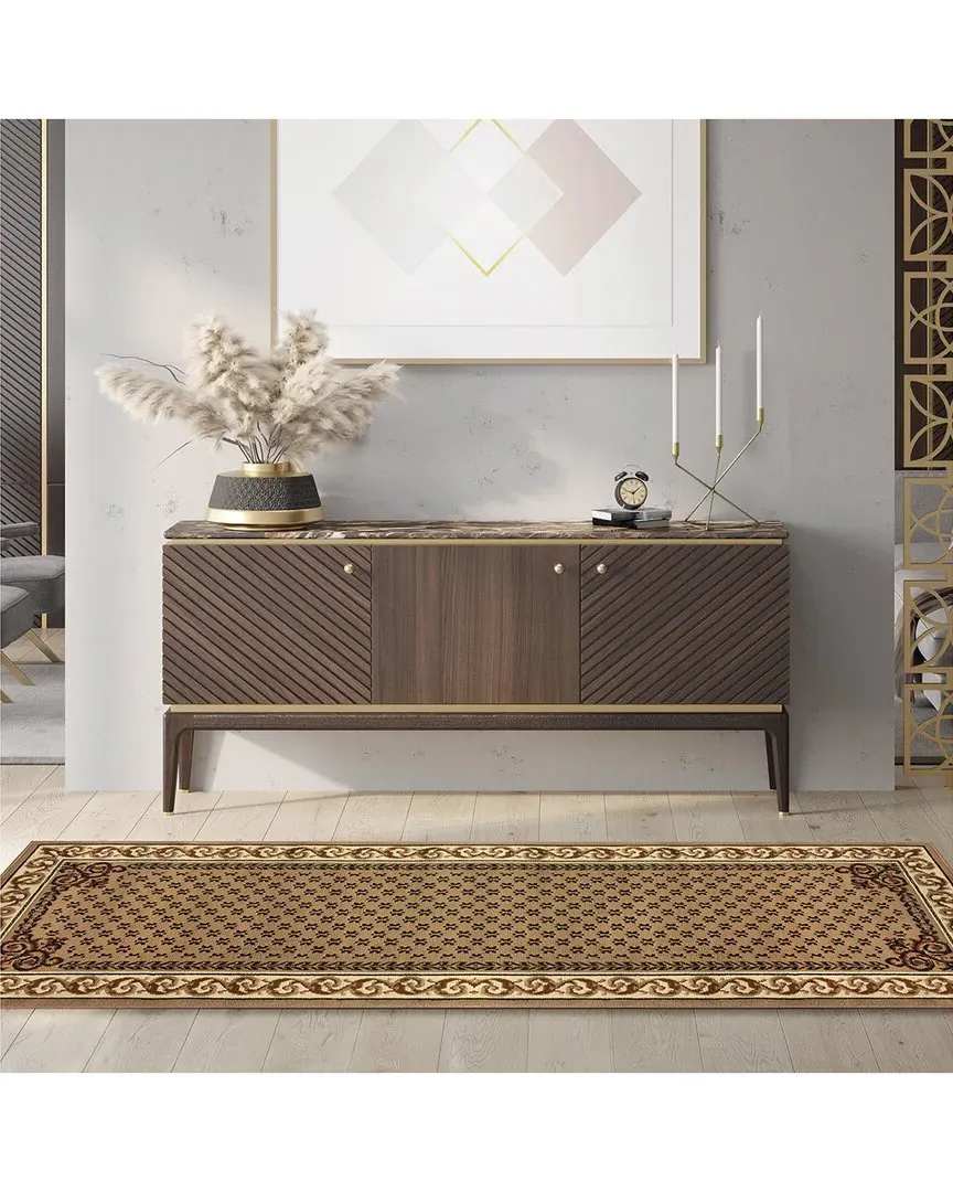 Floral Scroll Vines Indoor Rug - Multicolor, Polypropylene image