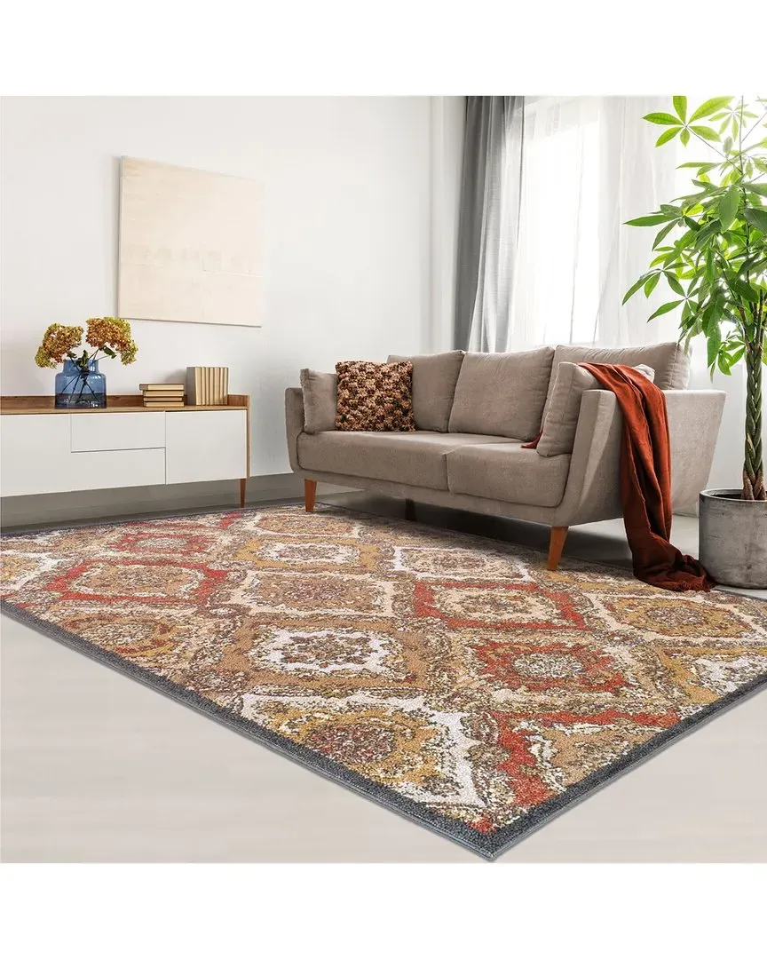 Hayden Geometric Rug - Cream, Polypropylene image