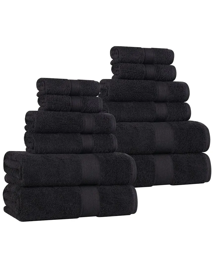 Oregon Organic Cotton 12pc Towel Set - Black image