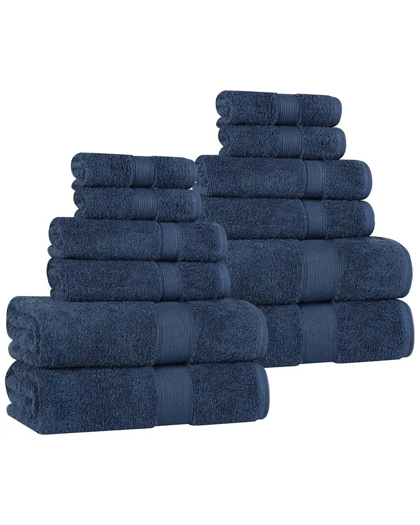 Oregon Organic Cotton 12pc Towel Set - Navy