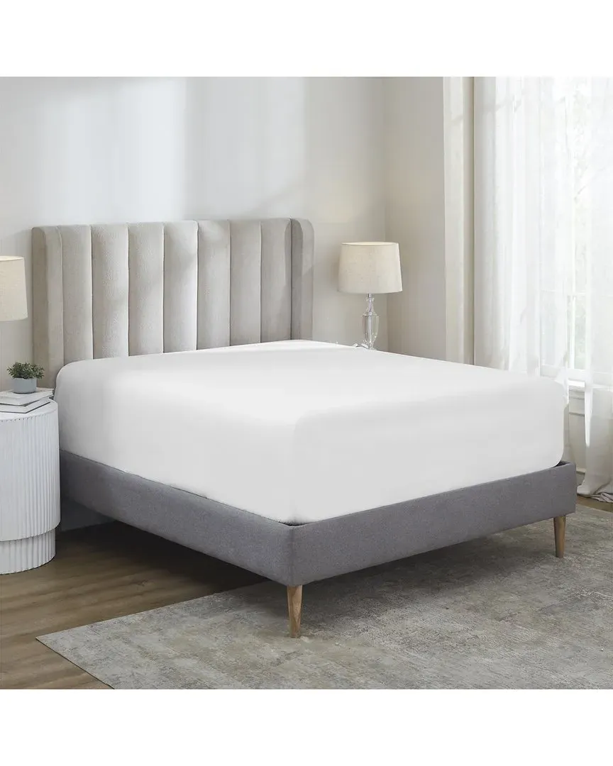 Pavo Extra Deep Pocket Fitted Sheet - White, Cotton image