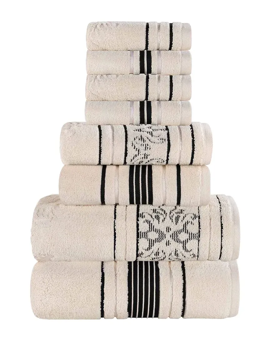 Sadie Zero Twist 8-Piece Towel Set - Ivory, Cotton image
